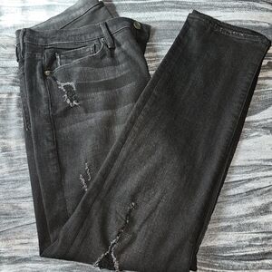 Frame L'Homme Black ripped jeans, size 34